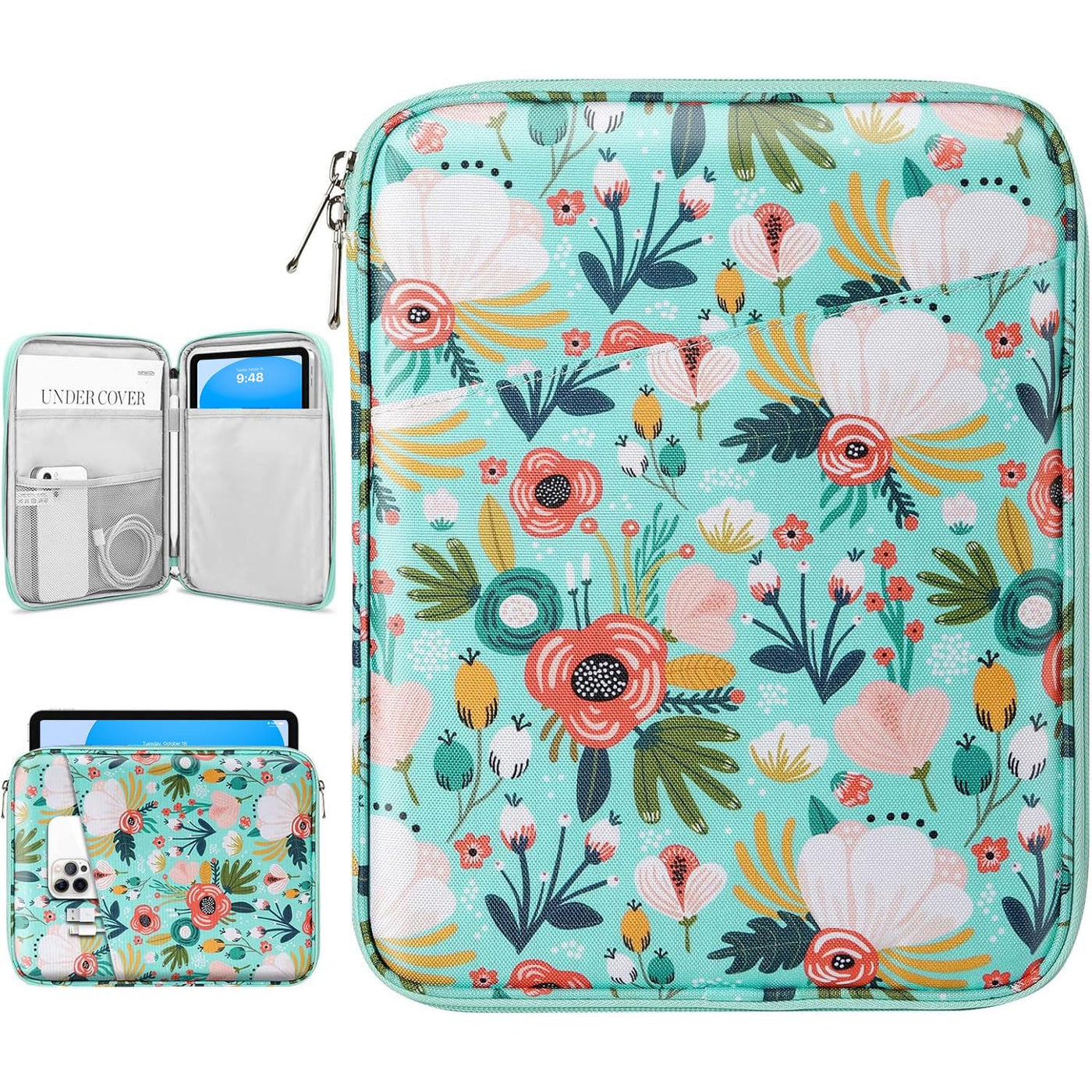 Dadanism 9-11" Tablet Sleeve Bag Carrying Case for iPad (A16) 11th Gen 11", iPad 10th Gen 10.9" Air 5/4, iPad Air M4/Pro 11", iPad 9/8/7th, Galaxy Tab A11+ Plus 11", Remarkable 2 10.3", Black