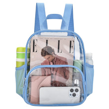 Busiuw Clear Backpack for Stadium Events Stadium Approved Clear Backpack 12x12x6 with Front Pocket for Concert Sport Fashion Women Backpack Events Work Travel