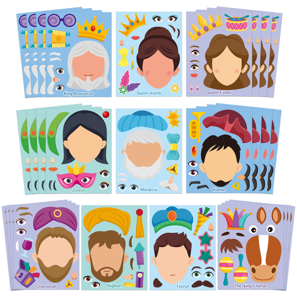 CY2SIDE Mothers Cross Stickers Sheet - 40PCS Make A Best Mom Cross Face Sticker with Heart Flower for Kid, DIY Religious Gift Craft Sticker Game Party Favor for Christian Sunday School Home Project