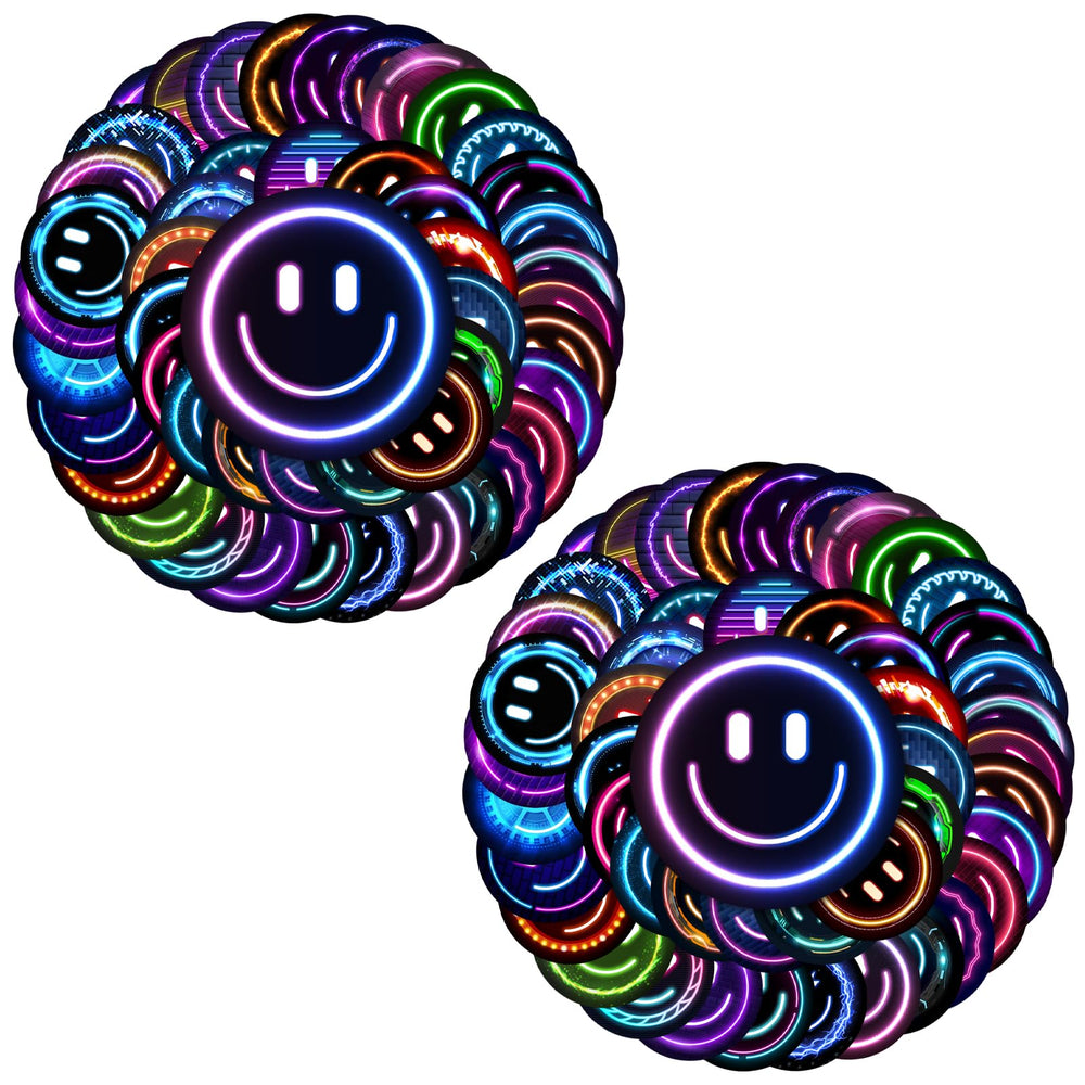 50PCS Smiling Stickers, Cute Water Bottle Stickers for Kids, for Teaching Rewards, Notebooks, Stationery, Luggage, Cartoon PVC Happy Stickers