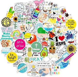 220Pcs Inspirational Christian Stickers Bulk, Vinly Waterproof Bible Verse Jesus Stickers for Water Bottles Laptop Scrapbook Journaling, Religious Faith Decals for Adults Teens Kids, Christian Gifts