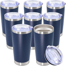 20oz Tumbler Stainless Steel Tumbler Cup with Lid Vacuum Insulated Double Wall Travel Mug, Durable Powder Coated Travel Coffee Tumbler Mug for Hot & Cold Drinks, Purple,1 Pack