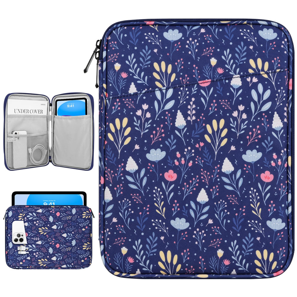 Dadanism 9-11" Tablet Sleeve Bag Carrying Case for iPad (A16) 11th Gen 11", iPad 10th Gen 10.9" Air 5/4, iPad Air M4/Pro 11", iPad 9/8/7th, Galaxy Tab A11+ Plus 11", Remarkable 2 10.3", Black