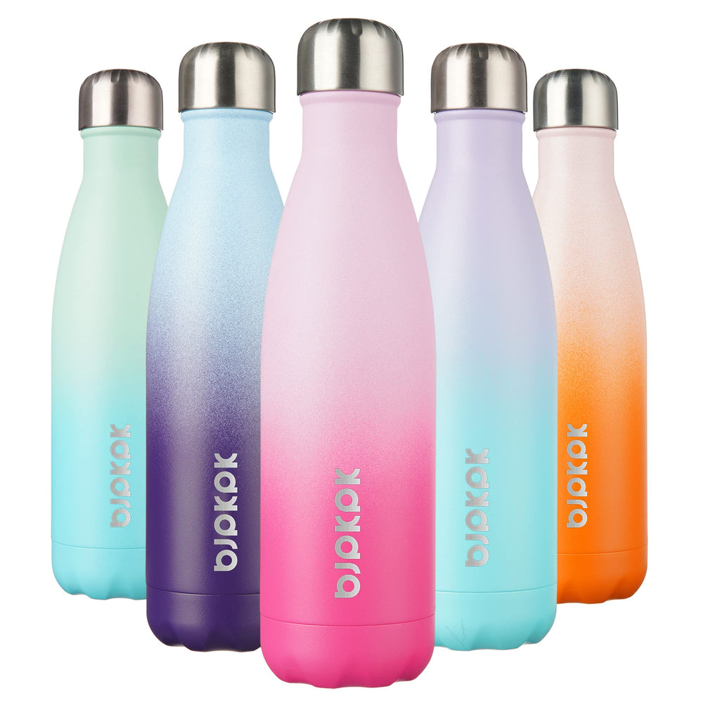 BJPKPK 17oz Insulated Water Bottles Stainless Steel Sports Water Bottles Keep Cold and Hot for Travel Dishwasher Safe,Olive Green