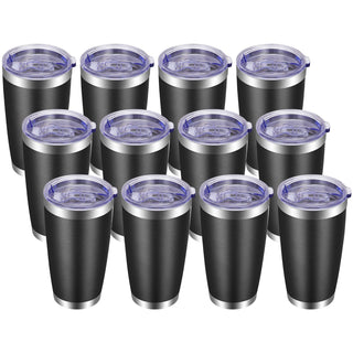 VEGOND 20oz Tumbler with Lid and Straw Stainless Steel Tumbler Cup Vacuum Insulated Double Wall Travel Coffee Mug Powder Coated Coffee Cup, Blue, 1 Pack