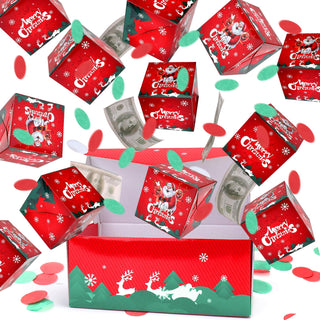 BABORUI Money Surprise Box - Christmas Gift with Confetti Explosion for Women, Men, and Kids