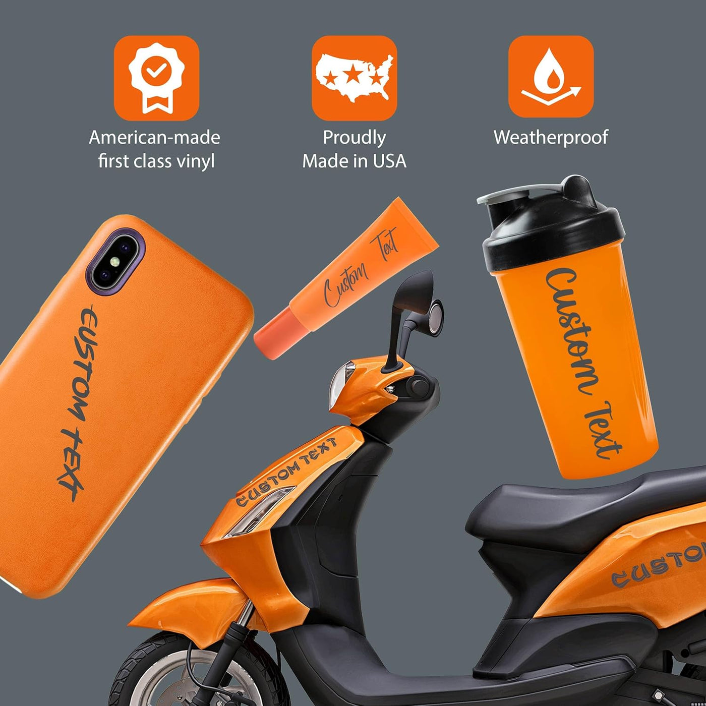 Personalized Design Your Own Name - Custom Vinyl Decal - Initial Phrase or Quote - Vinyl Lettering for Car Walls Window Windshield Computers Hydroflask - Text Name Letters Graphics Sticker