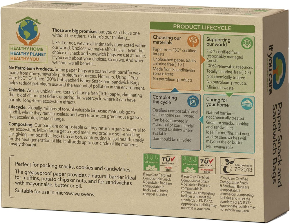 If You Care Sandwich Bags, Natural , 48 Count