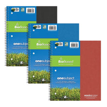 ROARING SPRING Environotes College Ruled Spiral Notebook, 1 Subject Recycled School Notebook with Storage Pocket, 11" x 9", 80 Perforated Sheets 20 lb Paper, 3 Hole Punched, Made in USA