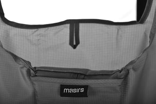 Masirs Reusable Shopping Bags 6 Pack, Foldable Grocery Tote with Pouch Large Packable Ripstop Polyester Sacks, Washable Lightweight Eco Friendly Reusable for Groceries and Shopping, Grey