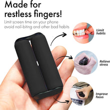 ONO Roller - Handheld Fidget Toy for Adults | Help Relieve Stress, Anxiety, Tension | Promotes Focus, Clarity | Compact, Portable Design (Black, Junior Size - ABS Plastic)