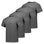 Charcoal Heather - 4 Pack