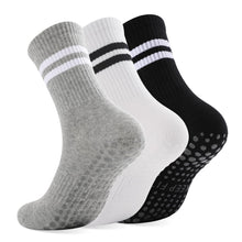 loudashuaiqi Grip Pilates Socks Non Slip Athletic Yoga Socks with Grips for Women Grippy socks for Hospital Workout Barre