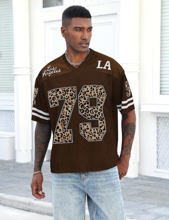 Jersey Shirts for Women Oversized Graphic Tees Men Y2K Tops V Neck Cute Streetwear T Shirt Football Jersey - hover image