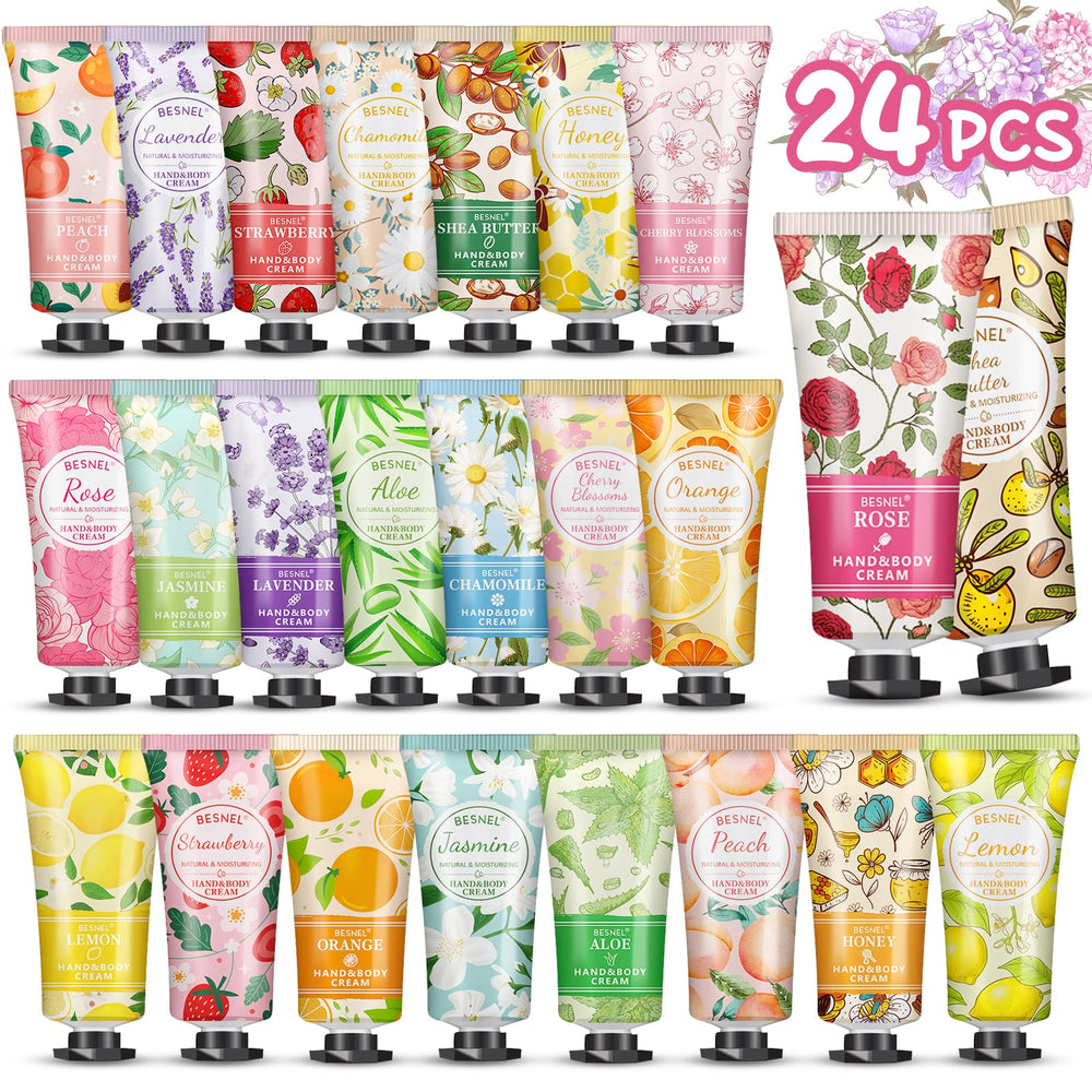 12 Pack Hand Cream Gift Set For Women,Teacher Appreciation Gifts,Mini Hand Lotion Travel Size Moisturizing Hand Cream for Dry Cracked Hands,Graduation Gifts,Birthday Gift,Bridesmaid Gift,Party Favors