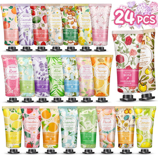 12 Pack Hand Cream Gift Set For Women,Teacher Appreciation Gifts,Mini Hand Lotion Travel Size Moisturizing Hand Cream for Dry Cracked Hands,Graduation Gifts,Birthday Gift,Bridesmaid Gift,Party Favors