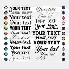 Custom Vinyl Decal with Your Name, Text, or Number – Personalized Lettering Sticker for Cars, Trucks, Boats, Windows & Laptops – 25 Colors & 30 Fonts – Weatherproof, Easy to Apply, Made in USA
