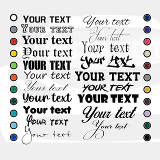 Custom Vinyl Decal with Your Name, Text, or Number – Personalized Lettering Sticker for Cars, Trucks, Boats, Windows & Laptops – 25 Colors & 30 Fonts – Weatherproof, Easy to Apply, Made in USA