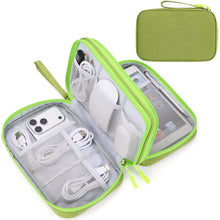FYY Travel Cable Organizer Pouch Electronic Accessories Carry Case Portable Waterproof Double Layers All-in-One Storage Bag for Cord, Charger, Phone, Earphone Black
