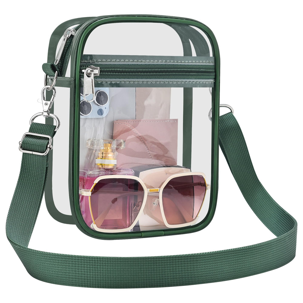 Clear Bag Stadium Approved Clear Purse for Women Clear Crossbody Bag for Stadium Events Concerts Festivals