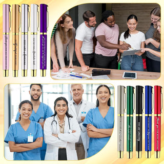 50 Set Inspirational Appreciation Gifts Bulk Include Ballpoint Pens with Thank You Gift Boxes Motivational Quote Pen Office Gift Leaving Gifts for Employee Colleagues Nurse Teacher Coworker Volunteer