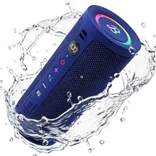 BassBloom Roar 3 Portable Bluetooth Speaker,20W Powerful Sound with JIKE Bass,IPX6 Waterproof,24H Playtime,Bluetooth 5.4,RGB Lights,Wireless TWS Pairing,Outdoor for Camping and Beach (Black)