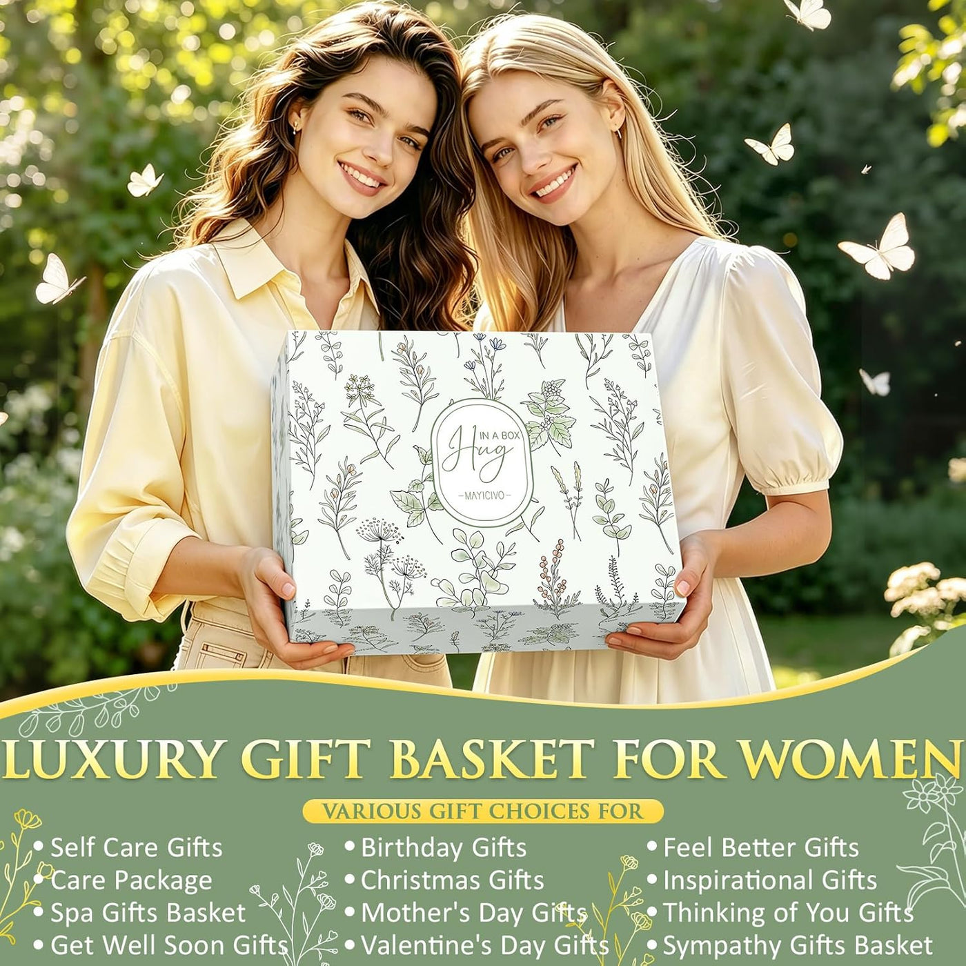 Birthday Gifts for Women Self Care Get Well Soon Gift Baskets, Spa Care Package After Surgery Thinking of You Inspirational Cancer Feel Better Sympathy Unique Gifts Set for Women Mom Her Friend Sister
