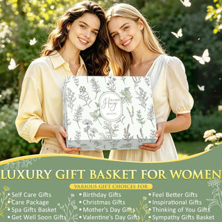 Birthday Gifts for Women Self Care Get Well Soon Gift Baskets, Spa Care Package After Surgery Thinking of You Inspirational Cancer Feel Better Sympathy Unique Gifts Set for Women Mom Her Friend Sister