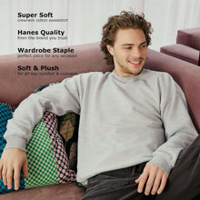 Hanes Men's Sweatshirt, EcoSmart Fleece Crewneck Sweatshirt, Big & Tall Available, 1 or 2-Pack