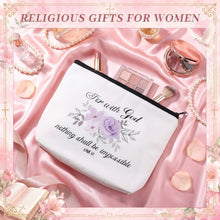 Aliceset 12 Pcs Christian Religious Gift for Women Bulk Included Bible Verse Canvas Tote Bag with Cosmetic Bag for Her Women Sister Mom Wife Birthday Mothers Day(Classic)