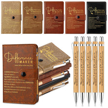 Marspark 10 Set Differen Marker Employee Appreciation Gift Inspirational A5 Leather Notepad with Motivational Pen Thank You Gift for Men Women Cna Nurse Volunteer Staff Team Office Teacher Fathers Day