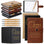 Black, Brown, Wood Color