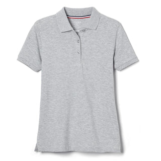 French Toast Women's Juniors' Short Sleeve Stretch Pique Polo Shirt