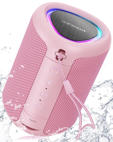 Portable Bluetooth Speaker Beach Essentials: Powerful Crystal Clear Sound/Dynamic Light/IPX5 Waterproof/All Day Playtime/Wireless BT 5.3/TWS Paring, Dad Gifts, Outdoor|Travel|Camping|Pool Accessories