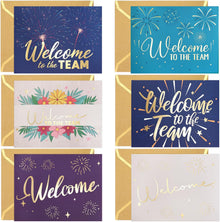 Fancy Land Welcome to the Team Cards 24 Pack Gold Foil Work Cards with Envelopes New Employees Welcome Cards