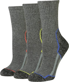 Amazon Essentials womens Comfortable Cushioned Hiking Crew Socks