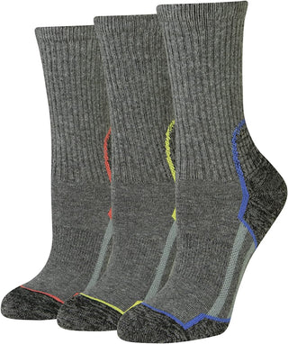 Amazon Essentials womens Comfortable Cushioned Hiking Crew Socks