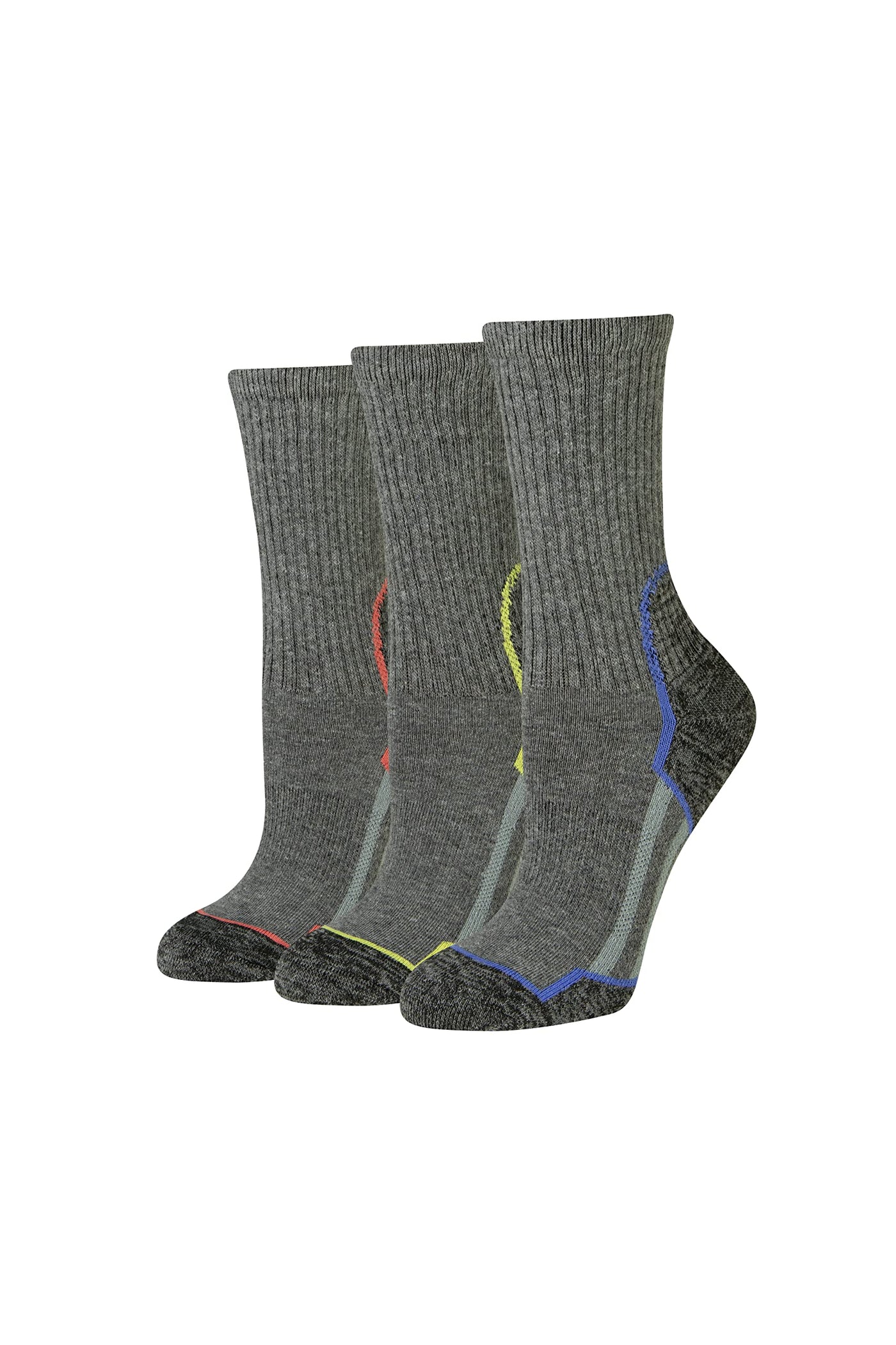 Amazon Essentials womens Comfortable Cushioned Hiking Crew Socks