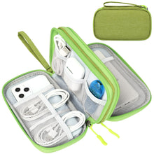 FYY Travel Cable Organizer Pouch Electronic Accessories Carry Case Portable Waterproof Double Layers All-in-One Storage Bag for Cord, Charger, Phone, Earphone Black