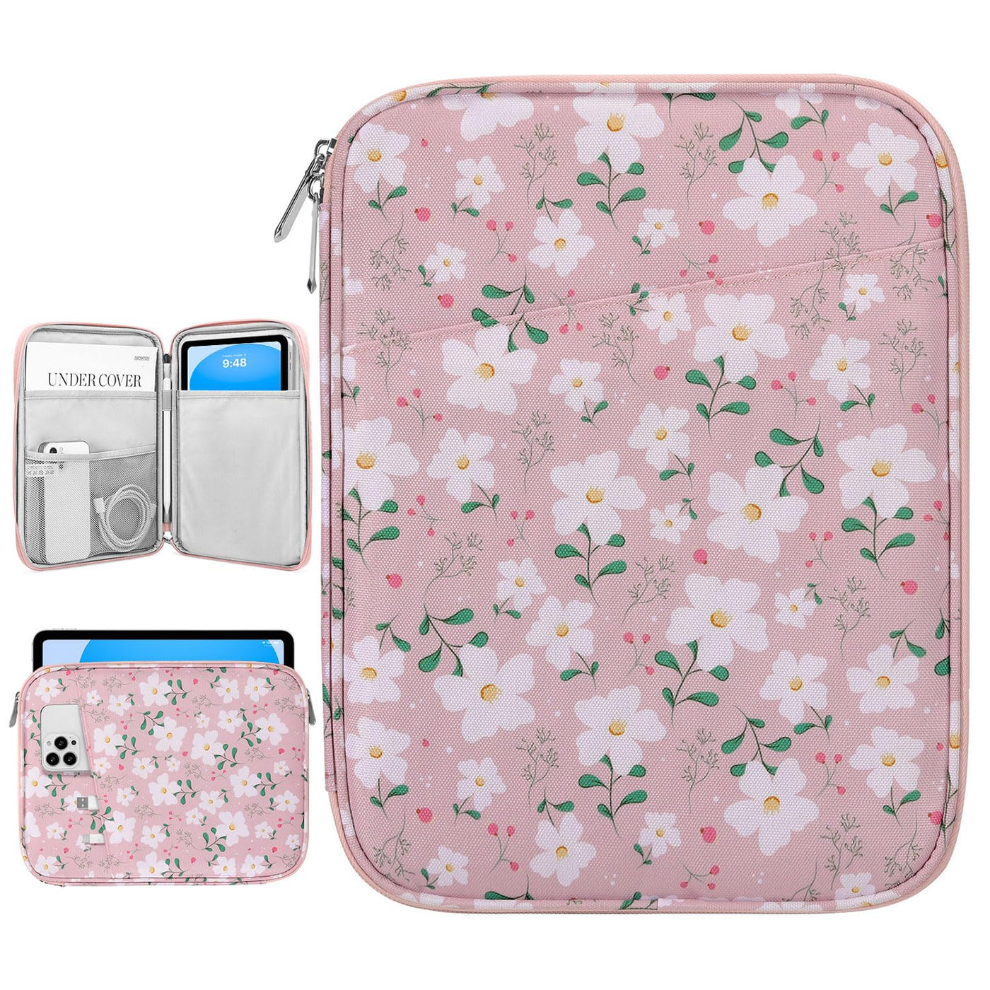 Dadanism 9-11" Tablet Sleeve Bag Carrying Case for iPad (A16) 11th Gen 11", iPad 10th Gen 10.9" Air 5/4, iPad Air M4/Pro 11", iPad 9/8/7th, Galaxy Tab A11+ Plus 11", Remarkable 2 10.3", Black