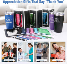 6 Set/36 Pcs Teacher Employee Appreciation Gifts Bulk - 20 Oz Insulated Tumblers, Steel Straw & Cleaner, Gift Bag, Inspirational Notebook, Motivational Pen - Thank You Gift for Coworker, Nurses