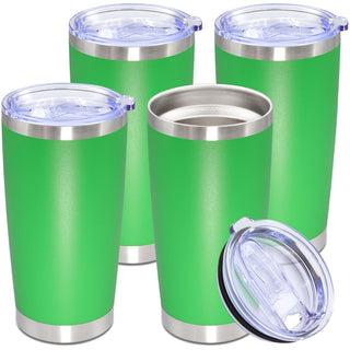 20oz Tumbler Stainless Steel Tumbler Cup with Lid Vacuum Insulated Double Wall Travel Mug, Durable Powder Coated Travel Coffee Tumbler Mug for Hot & Cold Drinks, Purple,1 Pack
