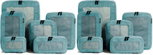 Aerotrunk Compression Packing Cubes for Travel - Luggage Organizer Bags - Double Zipper Packing Cubes for Suitcases (6-Pack, Beige)