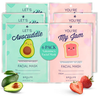 SpaLife Beauty Holiday Treats Christmas Face Mask Bundle | Korean Facial Mask | Hydrating, Soothing and Moisturizing Sheet Mask Set | Stocking Stuffers for Women | Bulk Christmas Gifts | 12 Pack