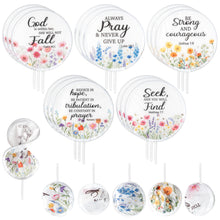 R HORSE 50Pcs Christian Church Folding Fan, Religious Flower Collapsible Handheld Hand Fan for Church Service, Christian Festival Decor Wedding Home Decoration Party Favors Summer Gift for Women Girl