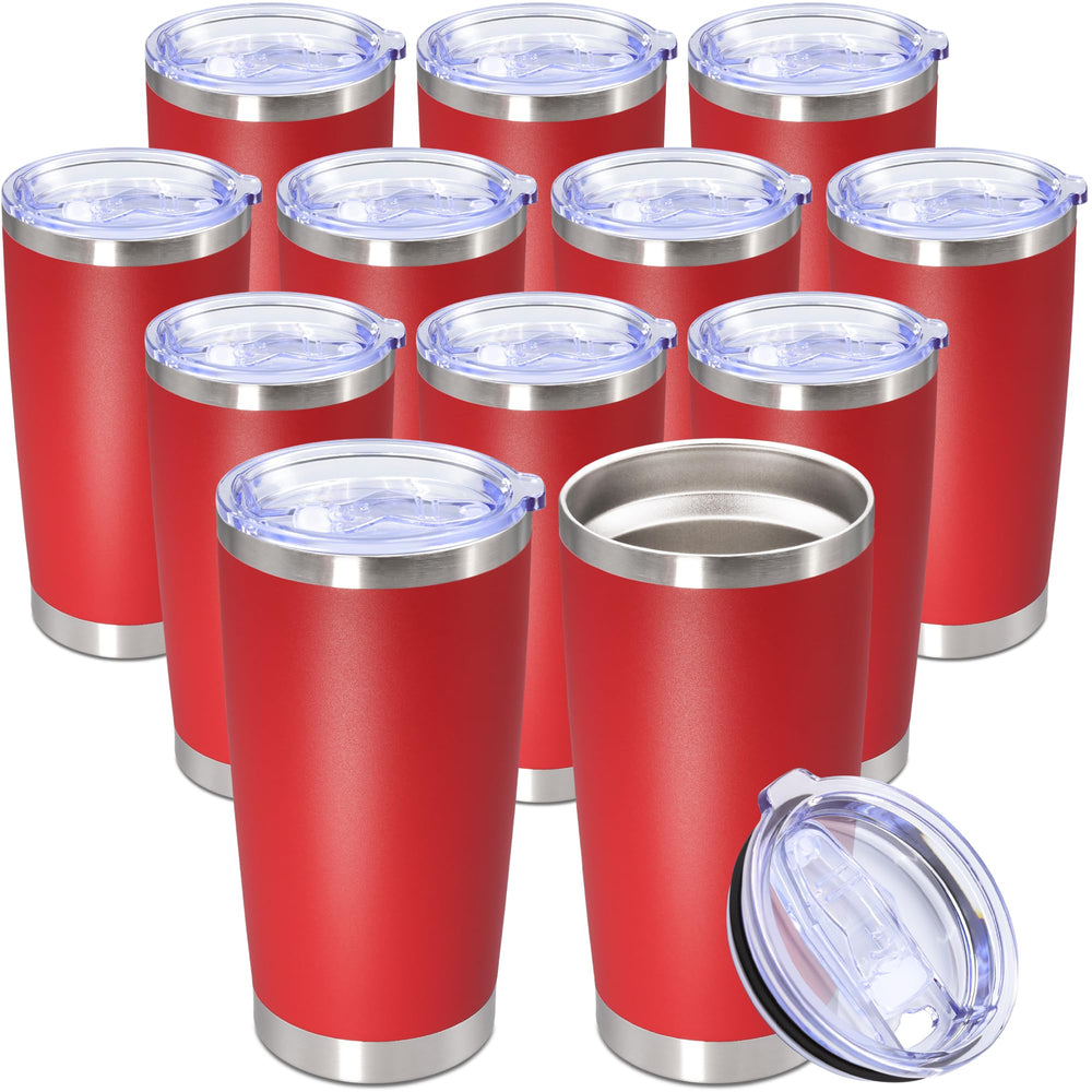 20oz Tumbler Stainless Steel Tumbler Cup with Lid Vacuum Insulated Double Wall Travel Mug, Durable Powder Coated Travel Coffee Tumbler Mug for Hot & Cold Drinks, Purple,1 Pack