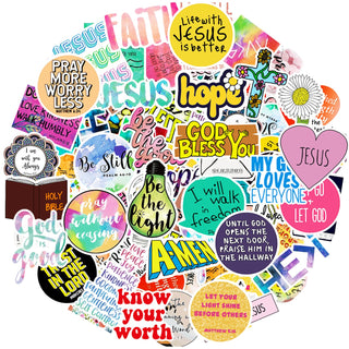 220Pcs Inspirational Christian Stickers Bulk, Vinly Waterproof Bible Verse Jesus Stickers for Water Bottles Laptop Scrapbook Journaling, Religious Faith Decals for Adults Teens Kids, Christian Gifts