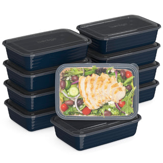 Bentgo Prep - 20-Piece 1-Compartment Reusable Meal Prep Containers with Lids, PFAS & BPA Free Materials, Durable, Microwave, Freezer, & Dishwasher Safe To Go Food Storage (Mint)
