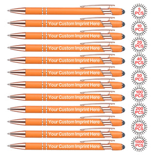 Bulk Custom Pens Personalized, Customized Pens with Name/Logo Printing Perfect for Business, Birthday, Wedding, Graduation Gifts & Party Events 5 to 2000 Pieces Pack Ballpoint Pens