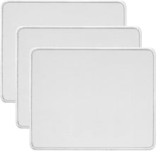 JIKIOU 3 Pack Mouse Pad with Stitched Edge, Comfortable Mouse Pads with Non-Slip Rubber Base, Washable Mousepads Bulk with Comfortable Cloth, Mouse Pads for Computers Laptop Mouse 10.2x8.3inch Black